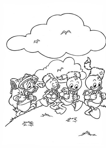 Camping  Coloring Page